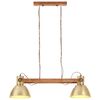 vidaXL Hanglamp industrieel 25 W E27 109 cm messingkleurig