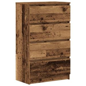 vidaXL Dressoir 60x35x98,5 cm spaanplaat oud hout