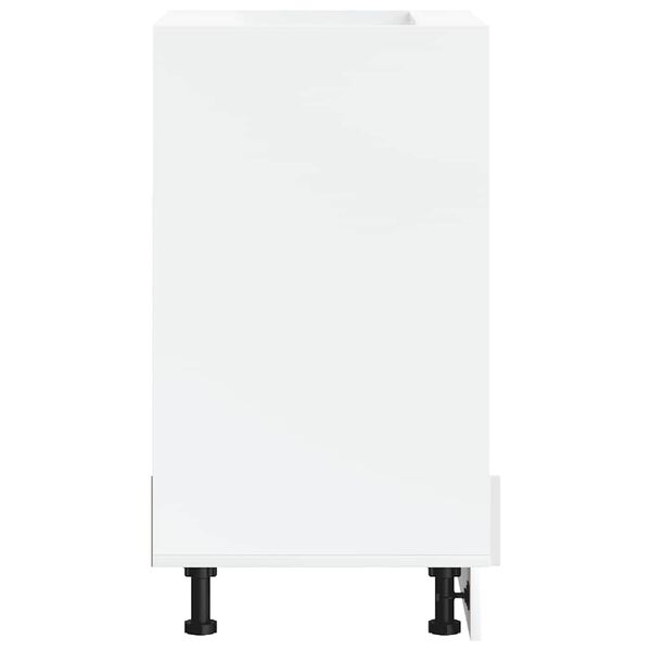 vidaXL Ovenkast Kalmar bewerkt hout hoogglans wit