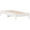 vidaXL Bedframe zonder matras massief grenenhout wit 140x200 cm