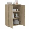 vidaXL Dressoir 60x31x84 cm bewerkt hout sonoma eikenkleurig
