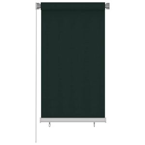 vidaXL Rolgordijn voor buiten 85(B)x140(H) cm HDPE donkergroen