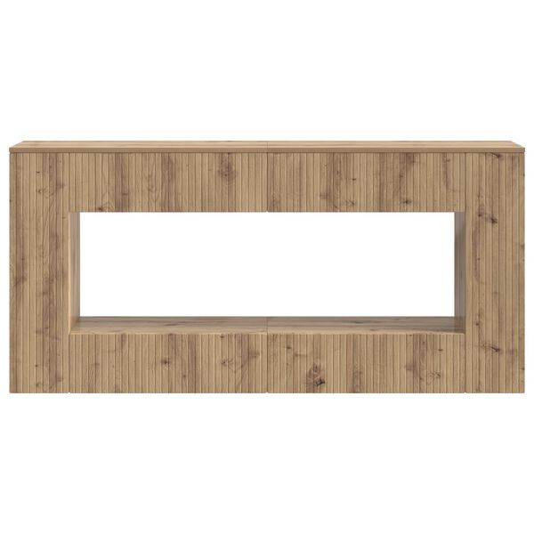 vidaXL Wandtafel Artisan Eik 155 x 29 x 74 cm Geconstrueerd hout