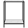 vidaXL Wandtafel 60x35x75 cm gehard glas wit
