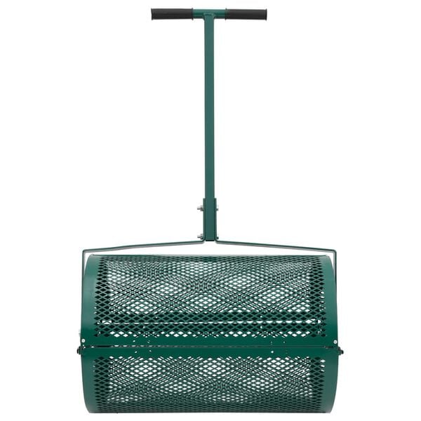 vidaXL Compoststrooier 75L Ø40x60 cm staal groen