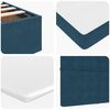 vidaXL Ottoman bed met matrassen 120x190cm fluweel donkerblauw