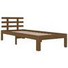 vidaXL Bedframe massief hout honingbruin 100x200 cm