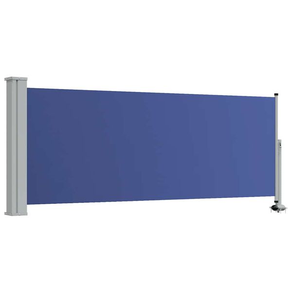 vidaXL Tuinscherm uittrekbaar 100x300 cm blauw