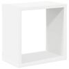 vidaXL Wandschappen kubus 2 st 26x15x26 cm wit en sonoma eikenkleurig