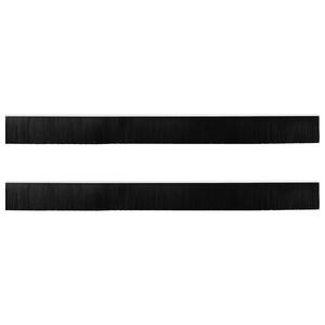 vidaXL Zelfklevende Deurborstels 2 pcs Wit 100 cm Aluminium Legering