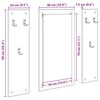 vidaXL Wandgemonteerde kapstok Gerookt eiken 96 x 1,5 x 90 cm