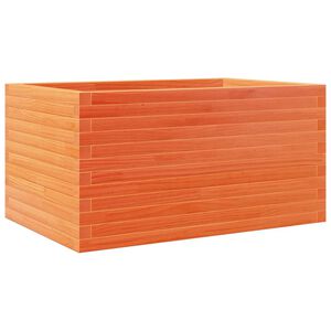 vidaXL Plantenbak 90x60x45,5 cm massief grenenhout wasbruin
