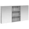 vidaXL Badkamerkastenset 3 pcs 120 x 10,5 x 60,5 cm Bewerkt hout
