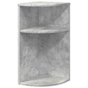 vidaXL Bijzettafel Beton Grijs 29,6 x 29,6 x 60 cm Bewerkt hout