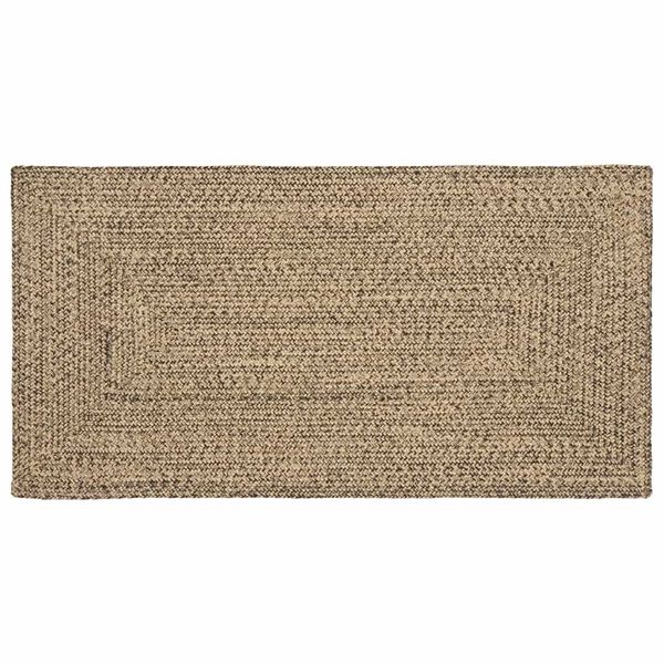 vidaXL Vloerkleden Rechthoekig Natuurlijk en Zwart 100 x 200 cm Jute