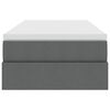 vidaXL Opslag bed met matras Donkergrijs 90 x 200 cm Polyester