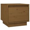 vidaXL Nachtkastjes 2 st 35x34x32 cm massief grenenhout honingbruin