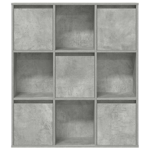 vidaXL Boekenkast 89x24x101,5 cm bewerkt hout betongrijs