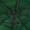 vidaXL Parasol 4-laags met aluminium paal 3x3 m groen