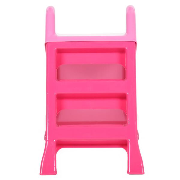 vidaXL Kinderglijbaan inklapbaar 111 cm roze