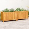 vidaXL Plantenbak met voering 153x38,5x50 cm massief acaciahout