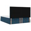 vidaXL Ottoman bed met matrassen en LED's 160x200cm fluweel