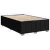 vidaXL Boxspring met matras stof zwart 120x190 cm
