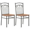 vidaXL Eetkamerstoelen 2 st MDF bruin