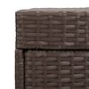 vidaXL Afvalbak 40x40x80 cm poly rattan bruin