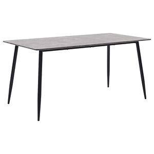 vidaXL Eettafel 160x80x75 cm MDF grijs