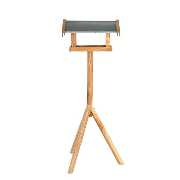 Esschert Design Vogelvoederhuisje met rechthoekig dak staal