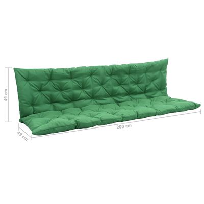 vidaXL Kussen voor schommelstoel 200 cm stof groen