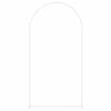vidaXL Trouwrand Wit 100 x 39 x 200 cm Staal