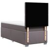 vidaXL Boxspring met matras kunstleer grijs 90x190 cm