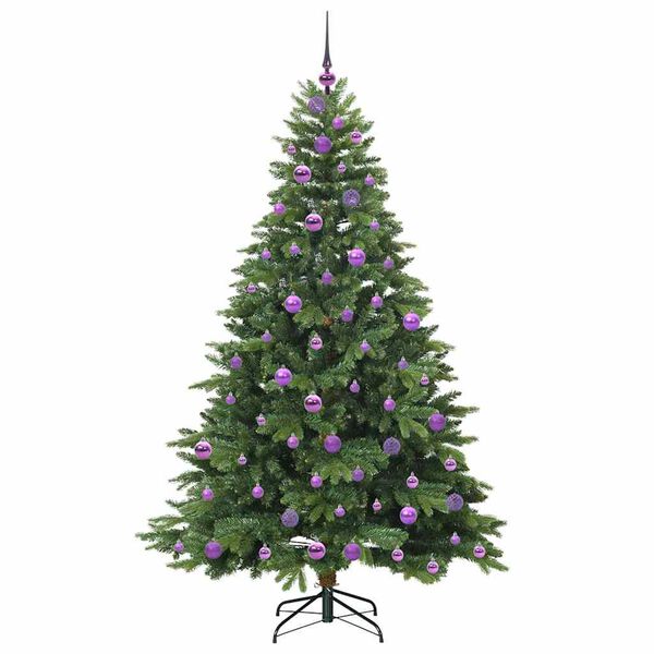 vidaXL Kunstkerstboom met 300 LED met standaard Groen 180 cm PE en PVC