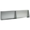 vidaXL Keerwand 2 st 80 x 12 x 30 cm Gegalvaniseerd staal zilver