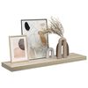 vidaXL Wandschap zwevend 90x23,5x3,8 cm MDF eikenkleurig