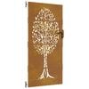 vidaXL Tuinpoort 85 x 175 cm Poedergecoat staal Zwart Vergrendelbaar