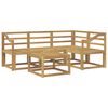vidaXL Buiten bankenset 5 pcs Wit 59 x 59 x 37 cm Massief Acaciahout