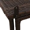 vidaXL Tuintafel inklapbaar 90x51x75 cm poly rattan bruin