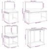 vidaXL Tuin Bistro Set 4 pcs Bruin Massief Acaciahout
