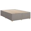 vidaXL Boxspring met matras stof taupe 160x200 cm