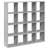 vidaXL Boekenkast 137,5x29x137,5 cm bewerkt hout grijs sonoma eiken