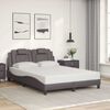 vidaXL Bedframe "Viana" zonder matras kunstleer grijs 140x200 cm