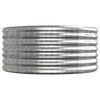 vidaXL Plantenbak 440x80x36 cm gegalvaniseerd staal zilverkleurig