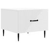 vidaXL Salontafel met lade Wit 49 x 50 x 40 cm Bewerkt hout