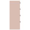 vidaXL Bestandenkast 2 pcs Roze 44 x 50 x 106,5 cm Koudgewalst Staal