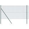 vidaXL gelast draadhek met grondbevestiging 25 x 1,4 m Groen Mesh