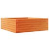 vidaXL Plantenbak 70x70x23 cm massief grenenhout wasbruin