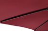 vidaXL Parasol met stalen paal 225x225x212 cm bordeauxrood